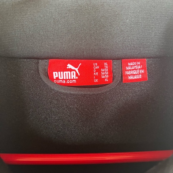 Men’s puma, gray, white and red full zip up jacket. Size XL - Picture 3 of 3